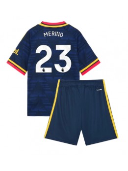 Arsenal Mikel Merino #23 Auswärts Trikotsatz für Kinder 2026-27 Kurzarm (+ Kurze Hosen)
